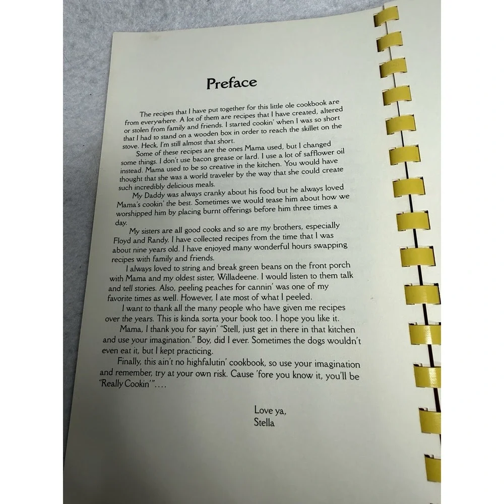 Signed Stella Parton Really Cookin' Volume 1 Cookbook 1990 Vintage Dolly Sister